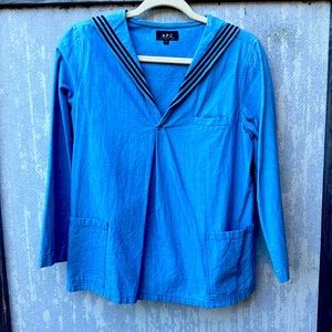 A.P.C. Chambray Sailor Top